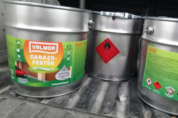 UN 1263 FESTÉK (Garázsfesték - betonra is) szállítása